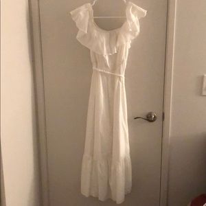 Off the shoulder midi dress